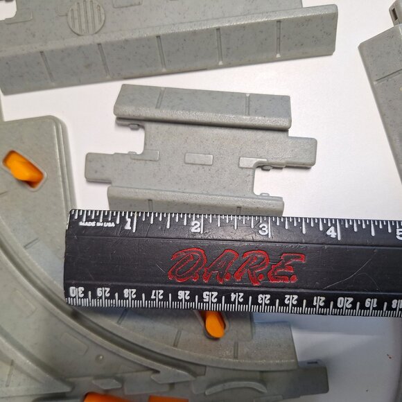 11 GeoTrax Gray Road Switch Straight Curved Intersection Train Track Lot - Picture 4 of 8